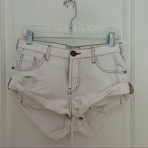 One teaspoon white bandit shorts
